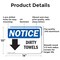 Signmission Dirty Towels (Down Arrow), 14 in W x Rectangle, Aluminum OS-2PACK-NS-A-1014-L-11038 - alternate 7